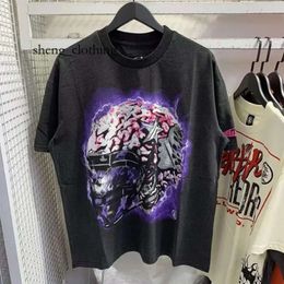 Hellstarts Shirt Summer Mens Designer T-shirt Casual Cotton with Monogrammed Print Short Sleeve Top Shirtluxury Hip Hop Clothing 4413