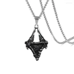 Chains Triangular Stainless Steel Fashion Pendant Retro Personality Trend Men And Women Jewellery