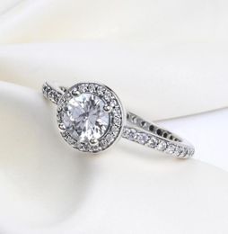 Romantic cute RING with Original box for Charms Jewellery CZ Diamond 925 Sterling Silver Rings Women Wedding Gift Finger ring1753839