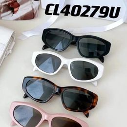 Sunglasses 2024 Fashion Women Acetate Small Cat Eye Vintage 40279U Shades Lady Luxury Eyeglasses UV400 Eyewear