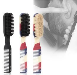 New fashion masssage comb scalp care hairdressing brushes the ultimate detangler Professional 2 in1 Barber Shaving Beard Brush Cleaning StylingTools