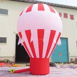 8mH (26ft) with blower Customized Outdoor Giant Inflatable ground Balloon for sale rooftop Inflatable advertising cold air big balloon for exhibition or promotion