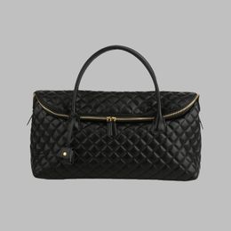 sales women bag simple atmosphere black portable fashion travel bag large capacity horizontal classic rhombic handbag daily Joker folding fashion backpack 6201#