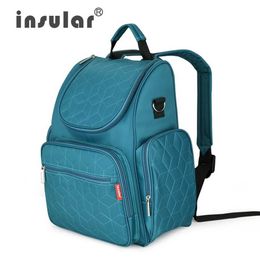 Diaper Bags Insular Fashion Mummy Maternity Diaper Bag Large Nursing Bag Travel Backpack Designer Stroller Baby Nappy Backpack Bag Baby Care T240509