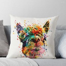 Pillow Llama Watercolour Art Work Alpaca Throw S Cover Luxury Bed Pillows