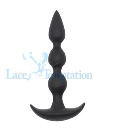 Toysdance Black Silicone Anal Sex Toy Butt Plug With Handle 17030mm Quality Anal Beads Plug For Adult Erotic Sex Products q42017562987
