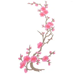 Dog Collars Plum Blossom Flower Applique Clothing Sticker Patch Stickers Iron On Sew Craft