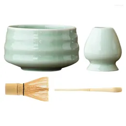 Teaware Sets Matcha Whisk And Bowl Japanese Set 4pcs Accessories For Tea Ceremony Lovers Beginners