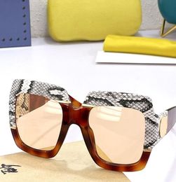 New fashion women sunglasses style 0484 square snakeskin frame high quality popular elegant and elegant UV400 protective glass3515616