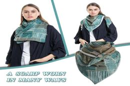 40Winter Women Printing Button Soft Wrap Printing Button Soft Wrap Casual Warm Scarves Shawls Bib Warm Scarves Shawls Scarf2517331