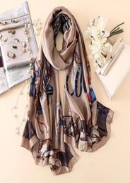 silk scarf women scarves shawls and wraps bandana hair scarf crinkle chiffon hijab mousselin foulard femme43603366311187