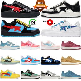 Free shipping designer Casual Shoes outdoor mens womens sta Low platform Black Camo bule Grey Beige pink Suede sports sneakers trainers fashion Tennis shoes