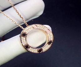 Luxury Pendant Necklace Fashion Round Necklaces Stone for Man Woman Design Personality 8 Option Top Quality with box2827791
