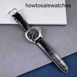 Grestest Wrist Watch Panerai Men's LUMINOR 1950 Series 44mm Diameter Automatic Mechanical Calendar Watches PAM00321 Steel Dual Time Zone Power Reserve Display