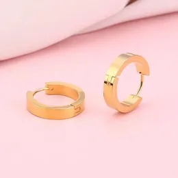 Hoop Earrings Small Stainless Steel Personality Ins Fashion Men Women Earring