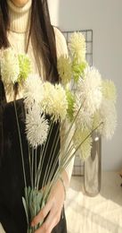 5 Heads Artificial Dandelion Flower 5 Colours Decorative Fake Flowers Grass Ball Plants for Wedding Home Garden Decoration Floral5091431