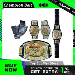 Champion Belt Characters Boxing Occupation Wrestling Championship Gold Gladiators Belt Cosplay Boy Birthday Gifts Adult Toys 240507