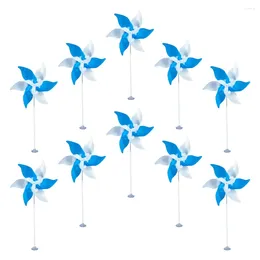 Garden Decorations Outdoor Party Favours Kids Classroom Desktop Windmill Suction Cup Colourful Pinwheel Ornaments Plastic Decors