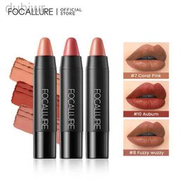 Lip Pencils FOCALLURE Nude Velvet matte lipstick waterproof durable rendering non sticky sexy lipstick womens makeup d240510