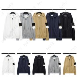 mens hoodies fashion designer hoodie men high quality tide brand tops Compass Embroidery Shoulder Badge Hooded sweatshirt Fall Winter Casual Function zip up hoodie