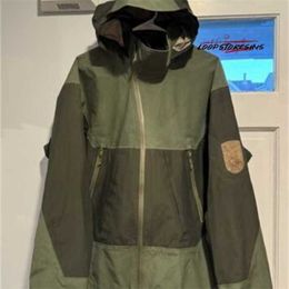 브랜드 디자이너 자수 스프링 재킷 레트로 XCR 사이드 윈더 AR Pine Green Jacket 7v6b