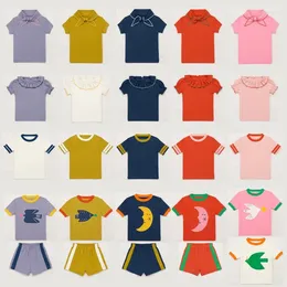 Clothing Sets In Stock! 2024SS Summer MP Kids Clothes Boys And Girls Short Sleeve Pants Dress Set