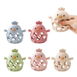 Teethers Toys Baby silicone teeth toy baby soft and soft hand teeth toy baby training grip chewing teeth baby product toy d240509