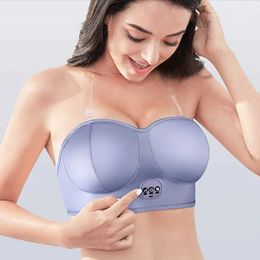 Bust Enhancer Electric breast massage bra wireless enhancement device with thermal compression function used for lifting Q240509