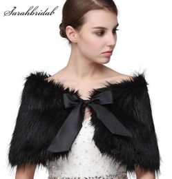 2019 Cheap 8 Winter New Arrival Fur Jacket Wrap Shrug Bolero Coat Wrap Shawl Cape Bridal Wedding Shawl Bridal Wedding Accessories4927761