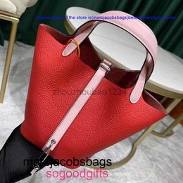 birkinbag handbag Designers bags Womens Picotin lock Handbags Tote Bag 2023 new style semi manual wax line vegetable basket childrens bag head layer 1EM7 kellyity