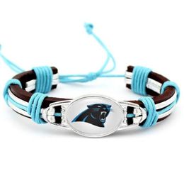 US Football Team Carolina Dangle Charm DIY Necklace Earrings Bracelet Bangles Buttons Sports Jewellery Accessories276s8056317