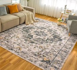 Carpets OIGAE Machine Washable Area Rug For Living Room Bedroom Farmhouse Home/Office Decor 5x7 Carpet Vintage Boho Style Ultra-Soft