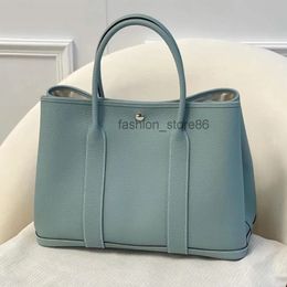 30cm Garden Party Celeste Green Designer Classic Brand H Luxury Bag High Quality Genuine Leather Fashion 196R