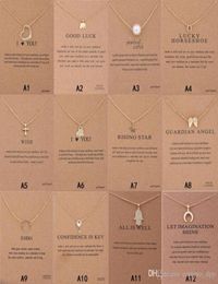 Dogeared Europe and America South Korea Elephant Unicorn Alloy Clavicle Chain Key Necklace Horse Pendant Female Jewelry Card7350318