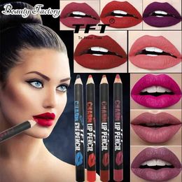 Lip Pencils 1Pc lipstick pencil eye shadow pencil matte lip line waterproof durable makeup pen easy to wear non stick cup d240510