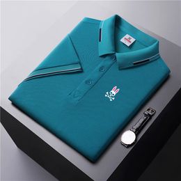Golf Mens Clothing Summer Polo Shirt Casual Fashion Collar Short Sleeve Slim Fit Handsome Fitness Sports 240226