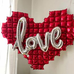 Party Decoration 6-piece Set Of Red Love Walls Arranged For Wedding Rooms Weddings Valentine's Day Confession And Proposal Scenes