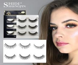 3D Mink Eyelashes Natural Long Fake Eye Lashes Makeup False Eyelashes Handmade Reusable 3D Mink Lashes Volume Eyelash Extension Fa2696259