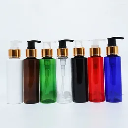 Storage Bottles 30pcs 100ml Black Lotion Pump Bottle With Gold Screw Dispenser Empty Hand Wash/Shampoo/Moisturizer/Facial Cream