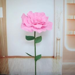 Decorative Flowers Style Handmade Rose Foam Preppy Room Decor Wedding Scene Layout Festive DIY Indoor Outdoor Garden Decoration