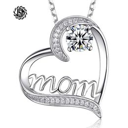 designer Zircon Necklace MOM Collar Chain Heart Full Diamond Pendant Collar Chain Creative Gift 3EDY