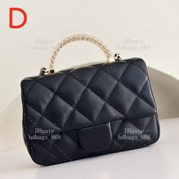 Flap bag with Handle Lambskin Crossbody bags Designer Handbag Luxury Chain bag Fashion 10A Mirror 1:1 quality bag 20cm With Gift box set WC450