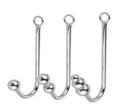 Stainless Steel Anal Hook with Anal Beads Hole Anal Hooks Metal Butt Plug Sex Toys Adult Product No Vibrator4127811