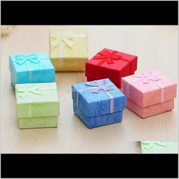 Boxes Packaging Drop Delivery 2021 Jewelry Gift For Ring Earring Pendant Box Display 1Dot6 4Cm 1Dot63Cm1Dot2 Mix 6 Colors Achnq 311y