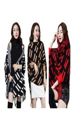 New Fashion Womens Designer Clothing Cape Luxury Letter F Cape Shawl Tassel Autumn Winter Sweater Knitted Loose Cardigan With High8345032