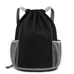 Backpack Drawstring Basketball Sports Gym Bag Yoga Travel Sackpack For Women Men Waterproof Nylon Sack DayPack 2024