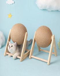 Cat Scratching Ball Toy Kitten Sisal Rope Ball Board Grinding Paws Toys Cats Scratcher Wearresistant Pet Furniture supplies1081043