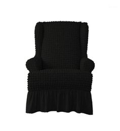 Chair Covers Wingback Cover Protector Slipcover Stretch Skirt Style Dirty Resistant RedGrayBlack259m225L9729269