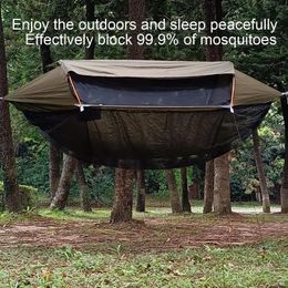 Multipurpose Hammock Net Portable Swing Hammock Canopy For Outdoor Camping Detachable Mosquitoes Protective Net Travel Accessory 240430