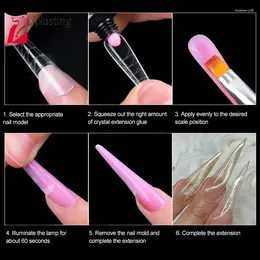 Nail Art Kits Crystal Piece Plastic Precise Perfect Decoration Scale Design Easy To Use Products False Transparent Long Lasting
